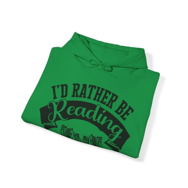 Rather Be Reading Hooded Sweatshirt - Image 5