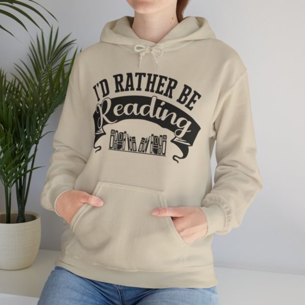 Rather Be Reading Hooded Sweatshirt - Image 52