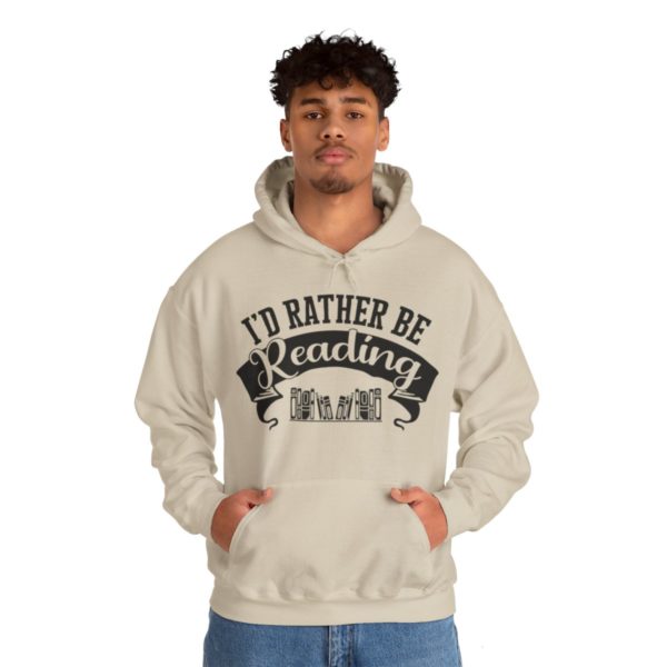 Rather Be Reading Hooded Sweatshirt - Image 47