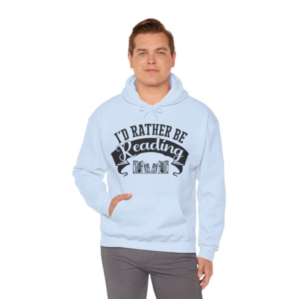 Rather Be Reading Hooded Sweatshirt - Image 100